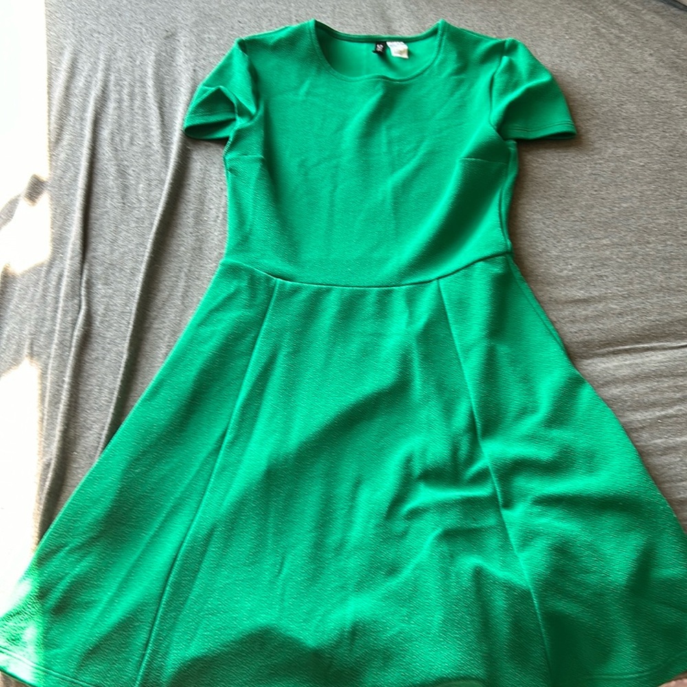 Divided Green Dress